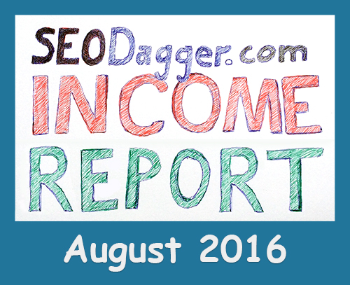 August 2016 Income Report