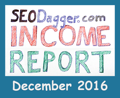 December 2016 Income Report